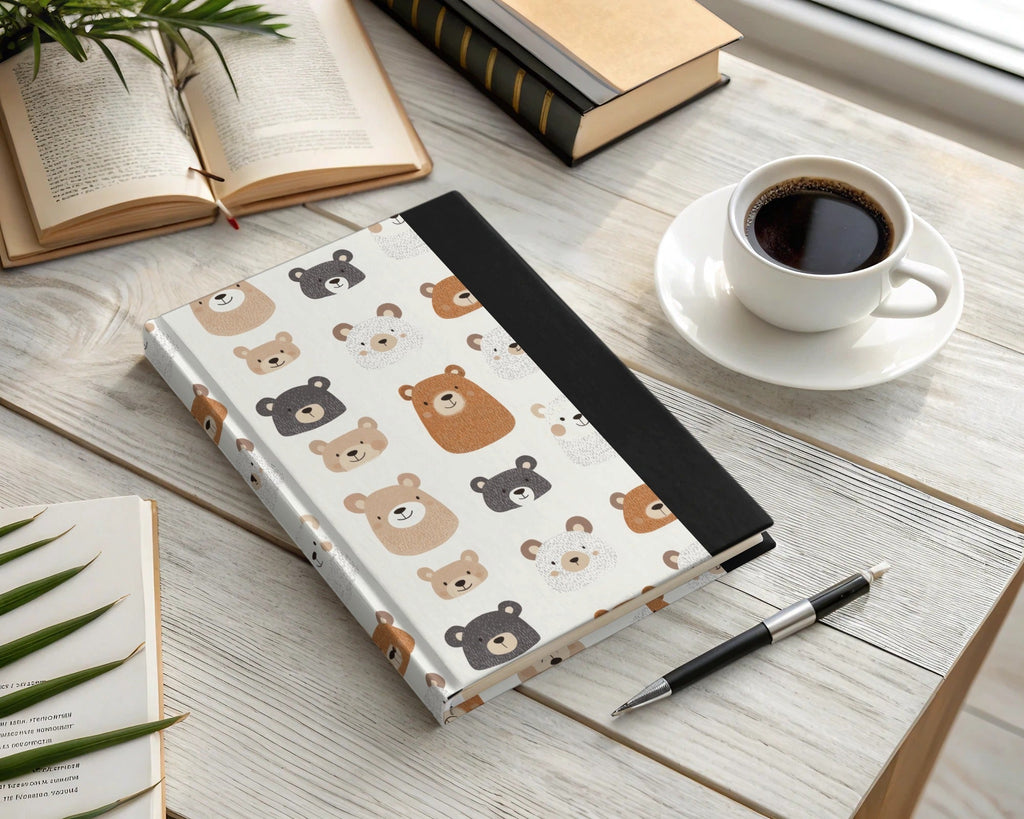 Cute Bear Seamless Pattern Digital Paper, Nursery Animal Pattern, Kids Fabric Design, 12x12 JPEG Files, Repeating Pattern Digital - Moore and Mountain