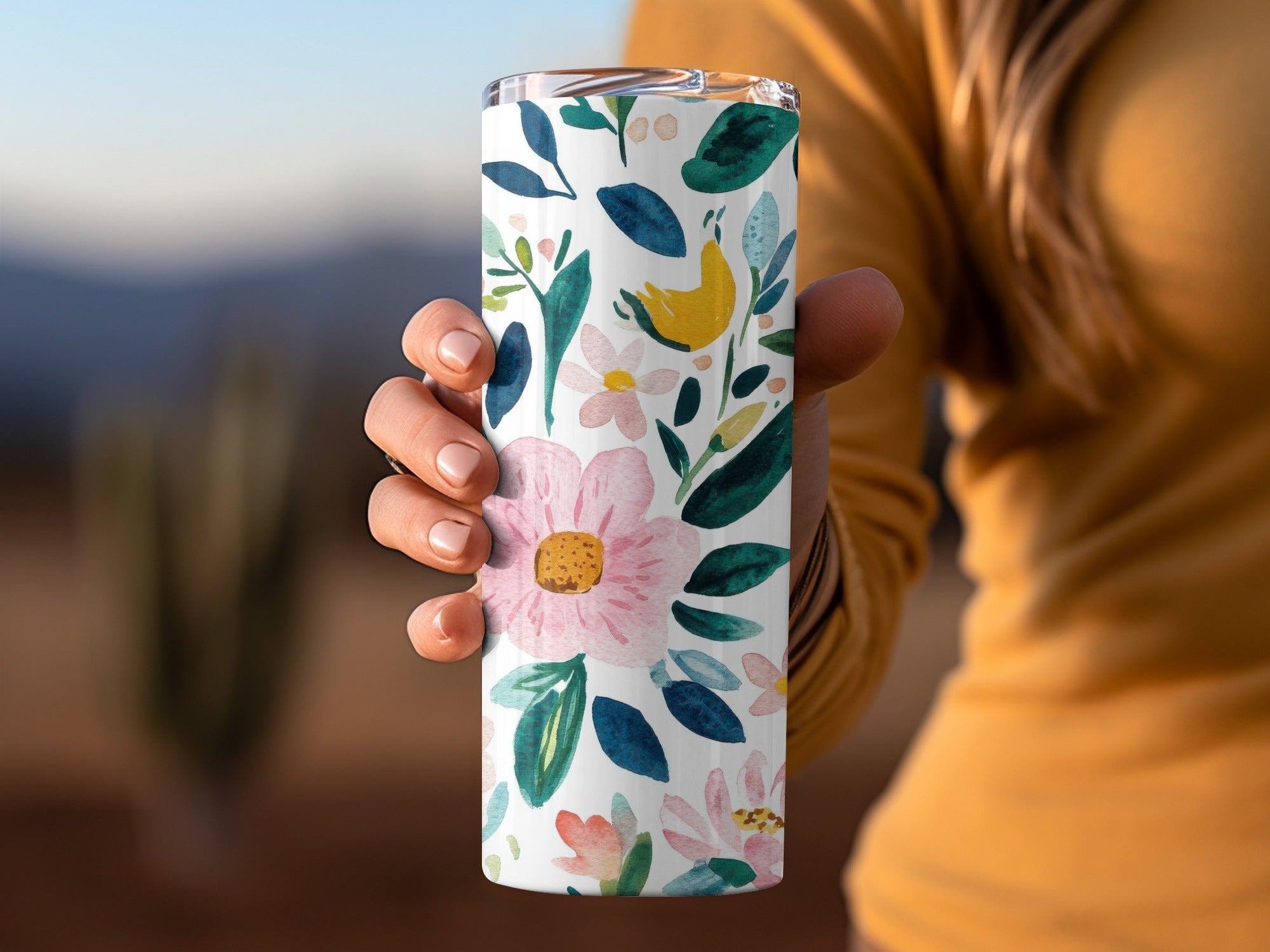 Cute Light Pink Daisy Floral Field Pattern JPEG Seamless Spring Watercolor Flower Background - Moore and Mountain