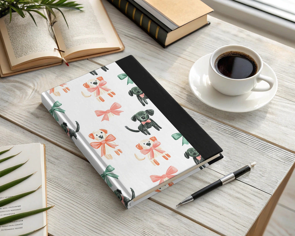 Cute Puppies with Bows and Ribbons Pattern Holiday Digital - Moore and Mountain