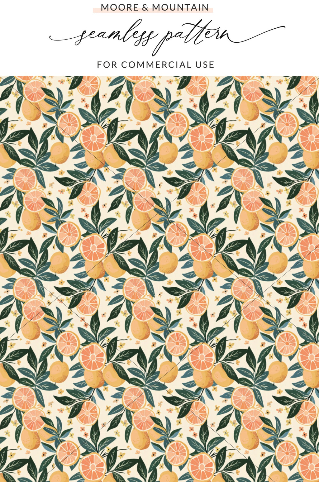 Moore & Mountain Seamless Pattern for Commercial Use
