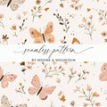 Butterfly and Floral Pattern by Moore & Mountain