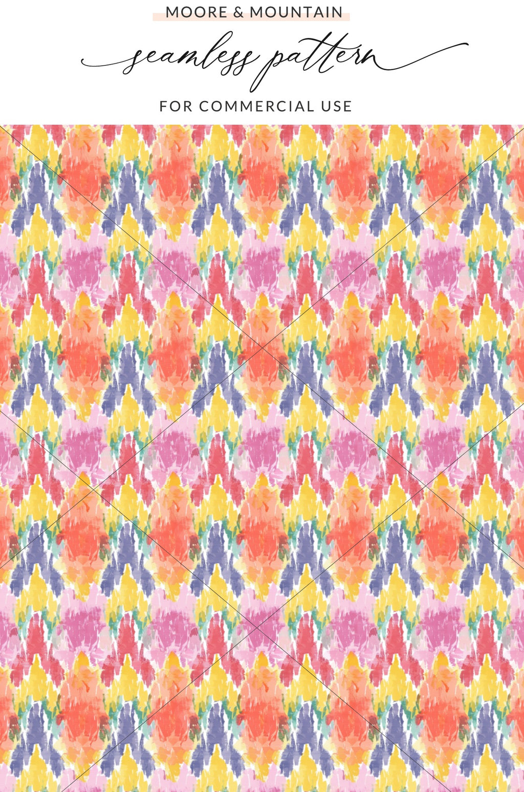 Colorful Abstract Seamless Pattern for Commercial Use