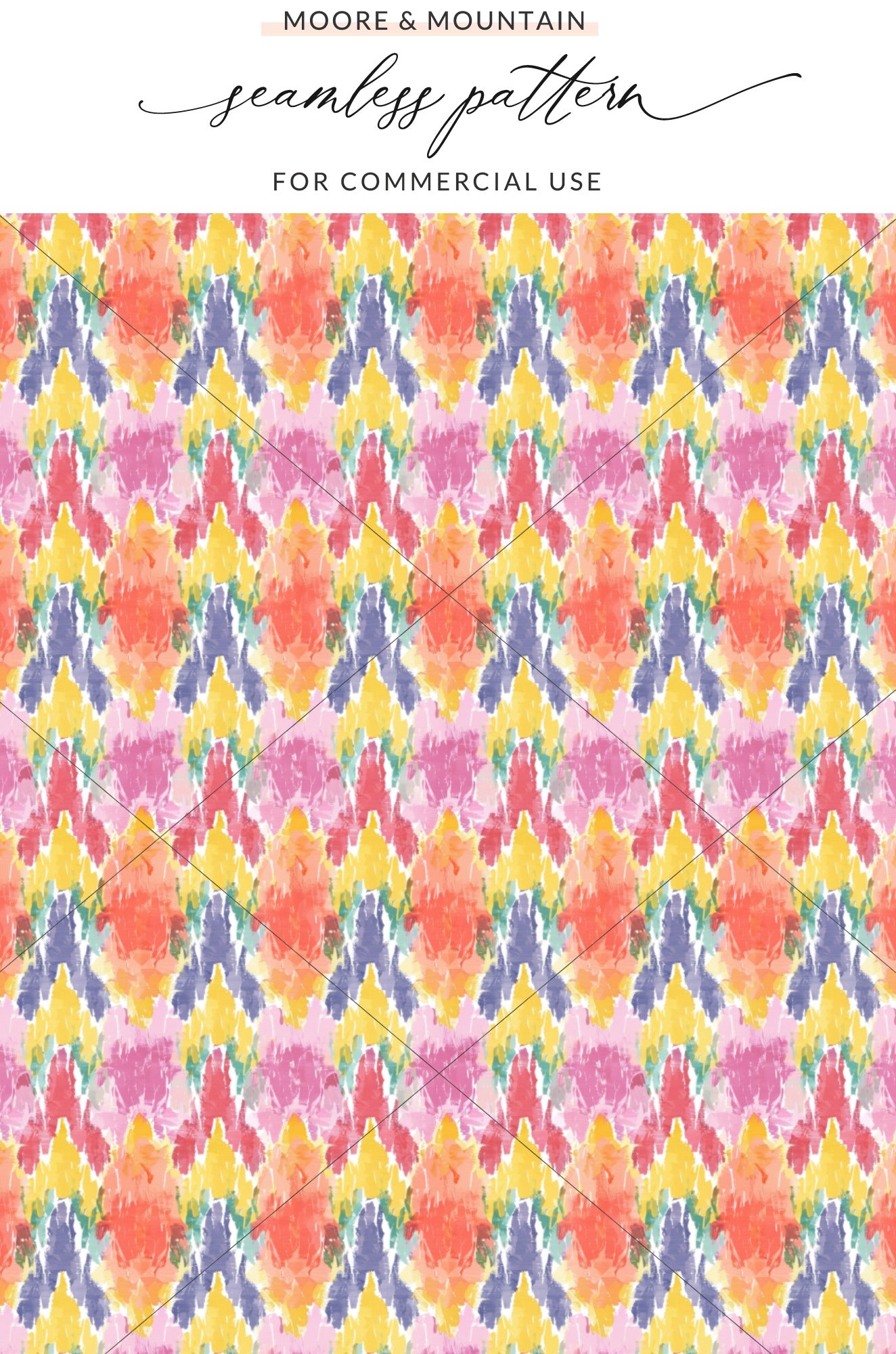 Colorful Abstract Seamless Pattern for Commercial Use