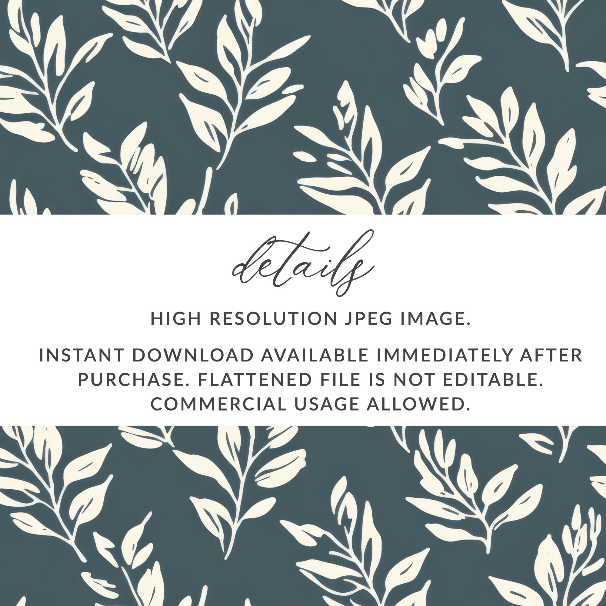 High Resolution Leaf Pattern Design Instant Download