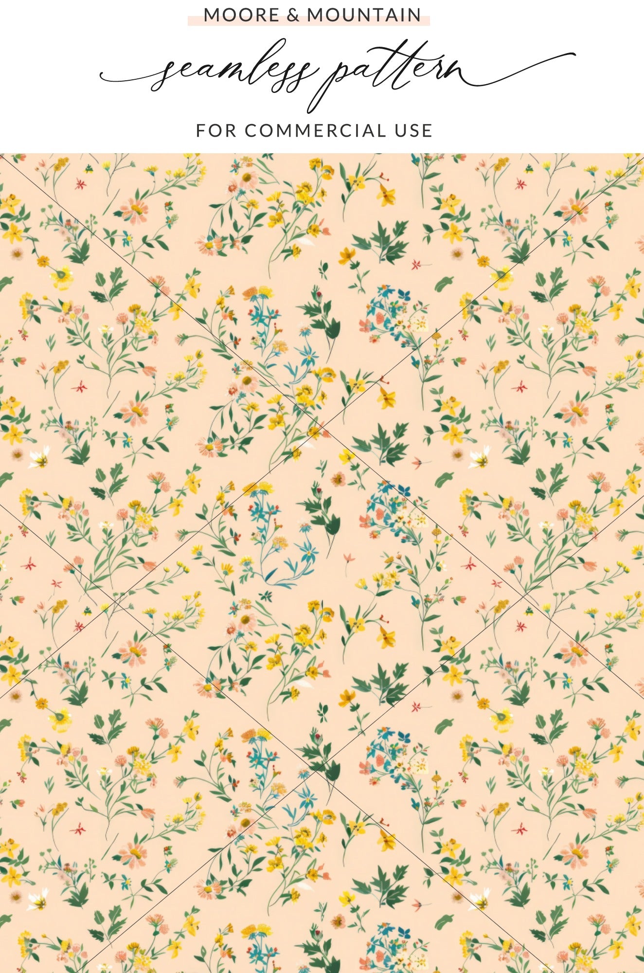 Seamless Floral Pattern for Commercial Use Design