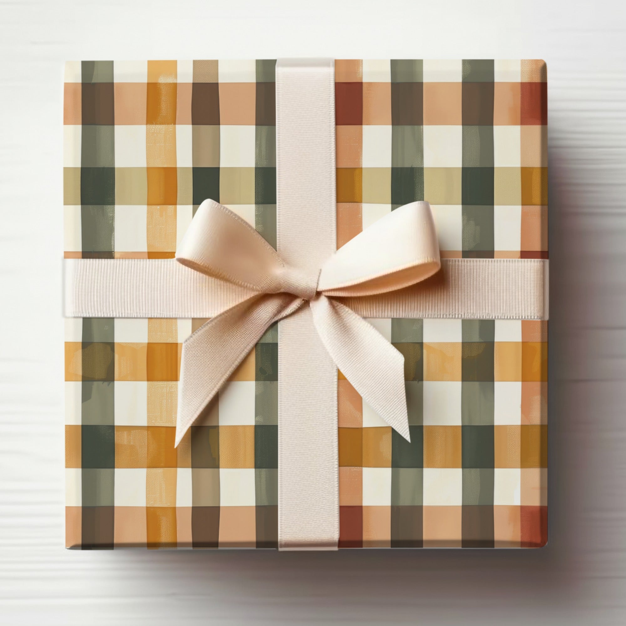 Elegant Plaid Gift Box with Bow for All Occasions