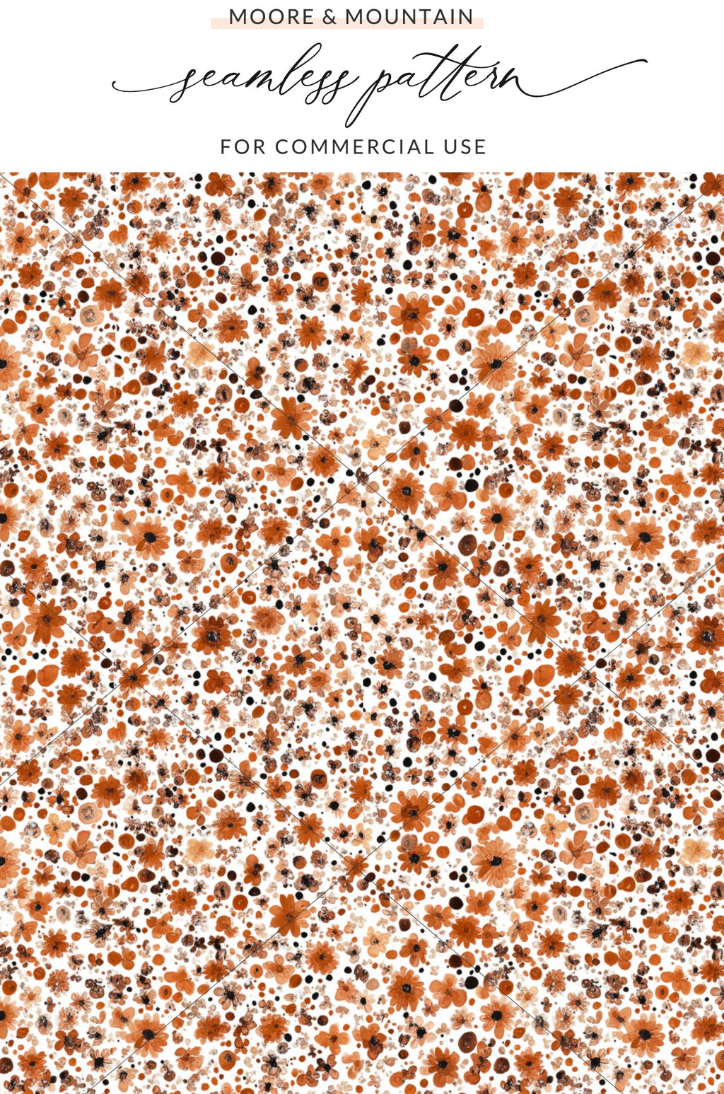 Moore & Mountain Seamless Pattern for Commercial Use