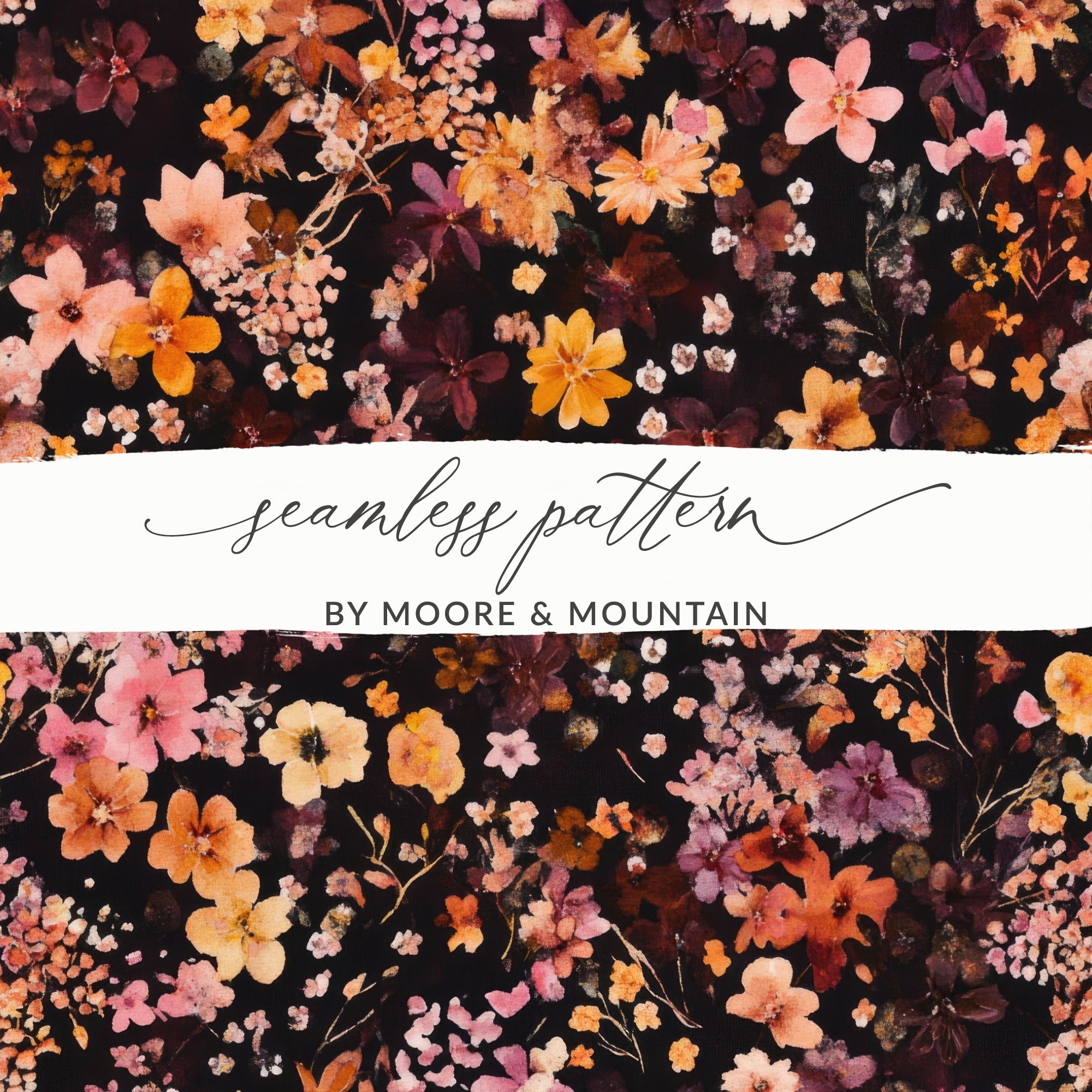 Vibrant Floral Seamless Pattern by Moore & Mountain