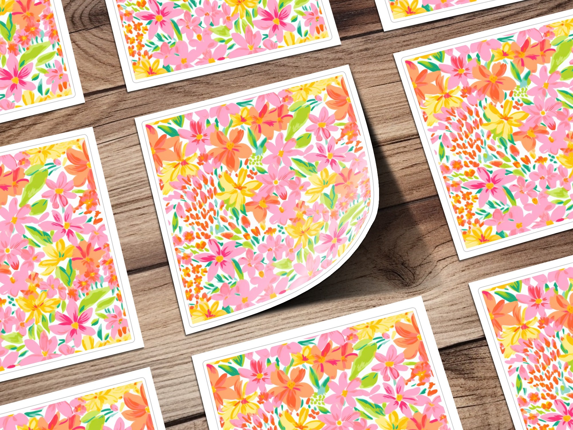 Vibrant Floral Pattern Design for Spring Art Prints