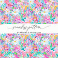 Vibrant Floral Seamless Pattern by Moore & Mountain Design