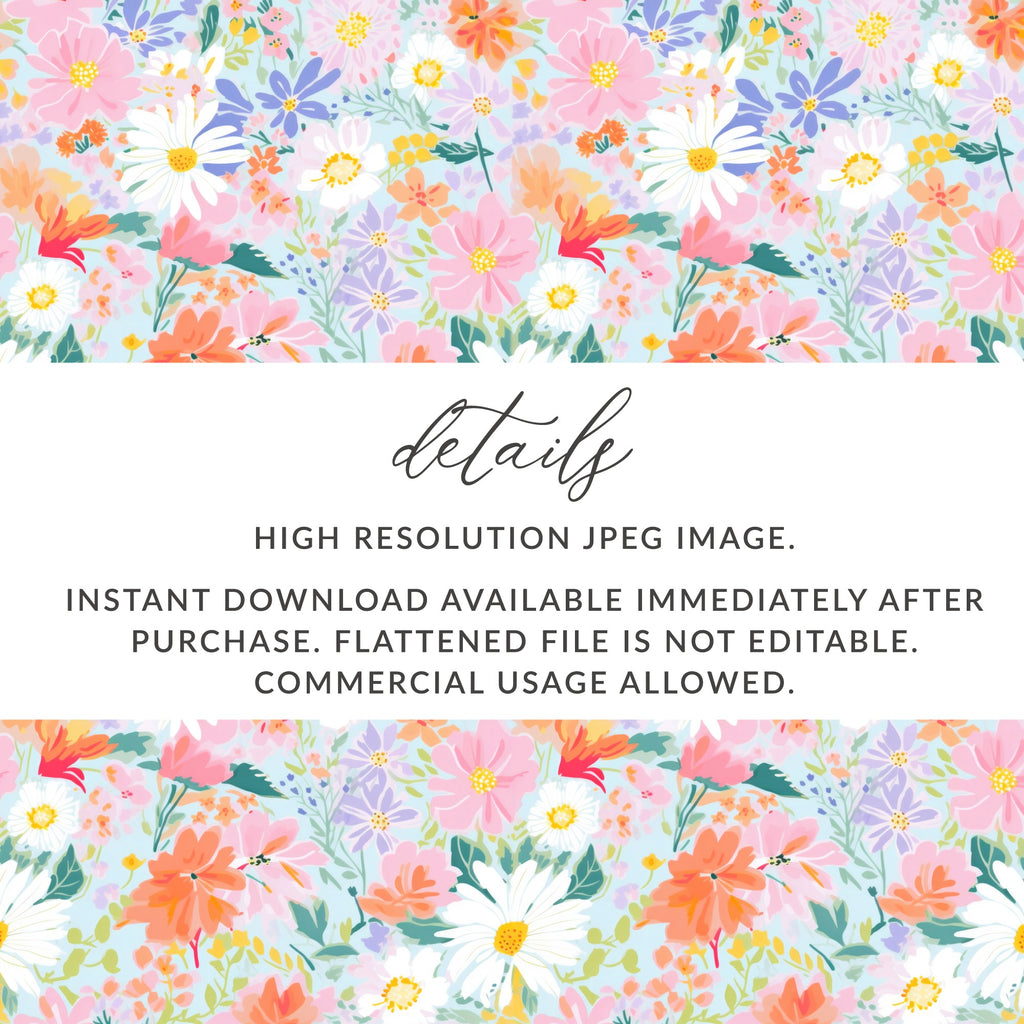 Colorful Floral High Resolution JPEG Image for Download