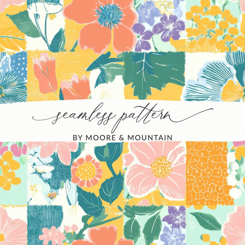 Vibrant Floral Seamless Pattern by Moore & Mountain