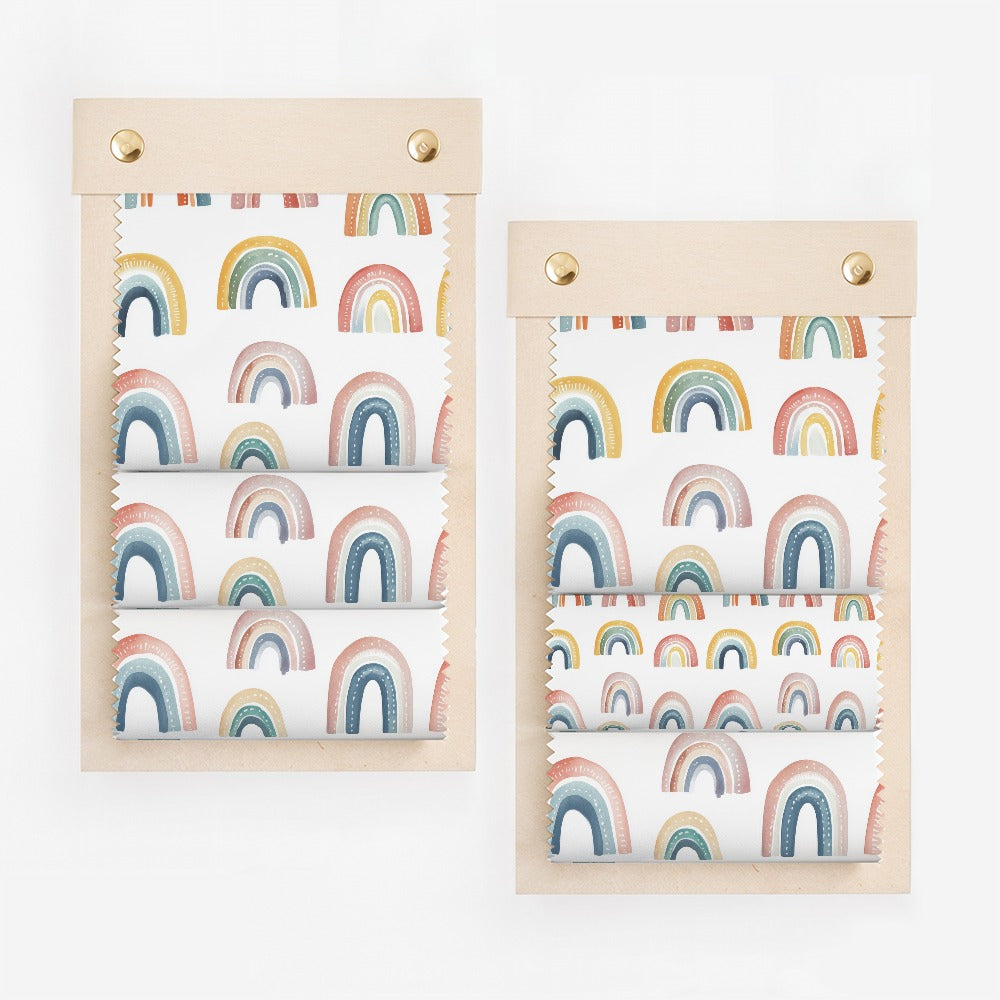 Colorful Rainbow Patterned Organizer Set for Kids