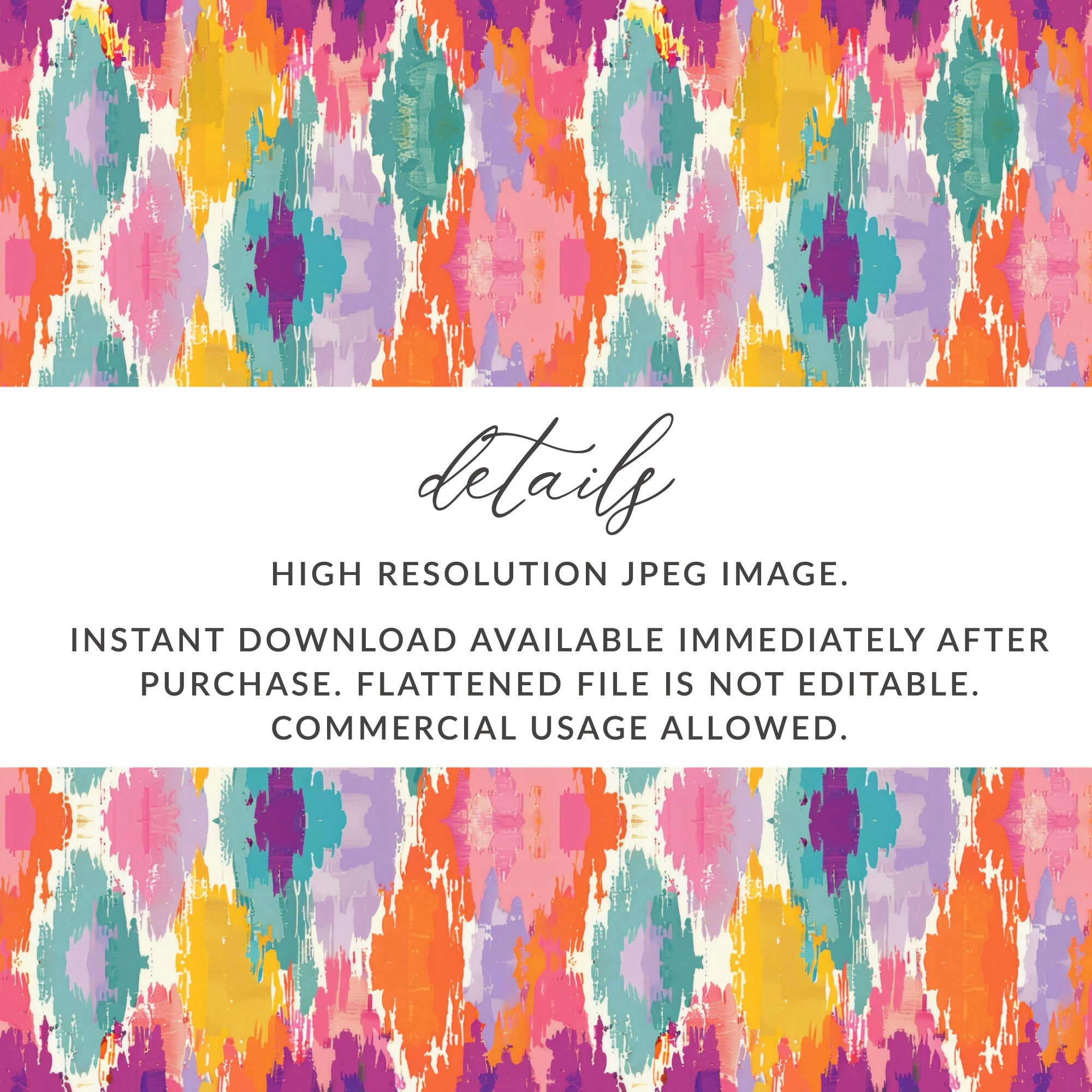 Vibrant Abstract Pattern Digital Download Instant Access