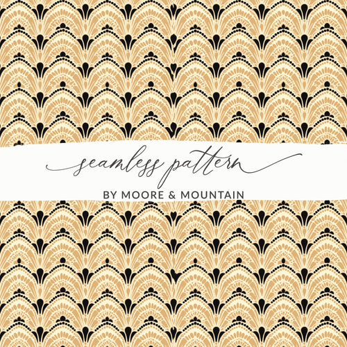 Elegant Art Deco Seamless Pattern Design by Moore and Mountain