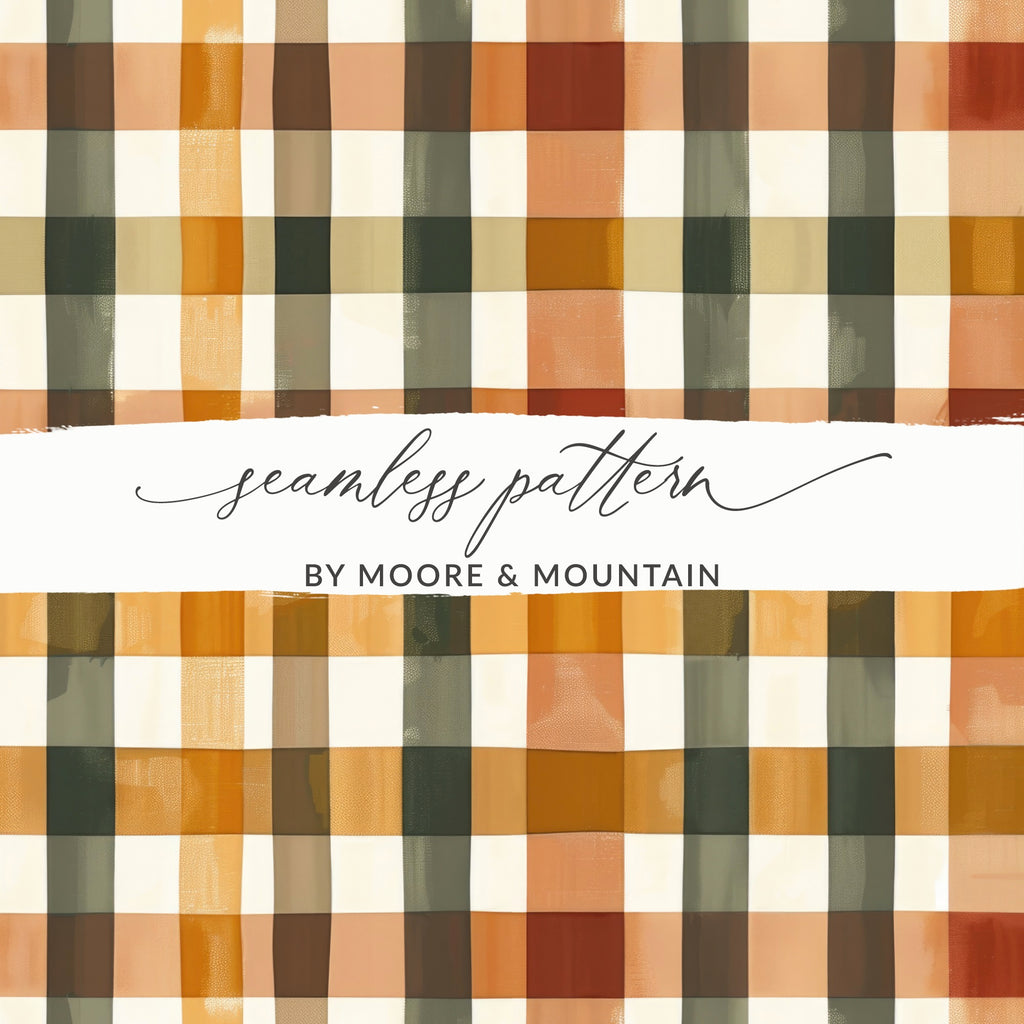 Plaid Seamless Pattern by Moore & Mountain Design Print