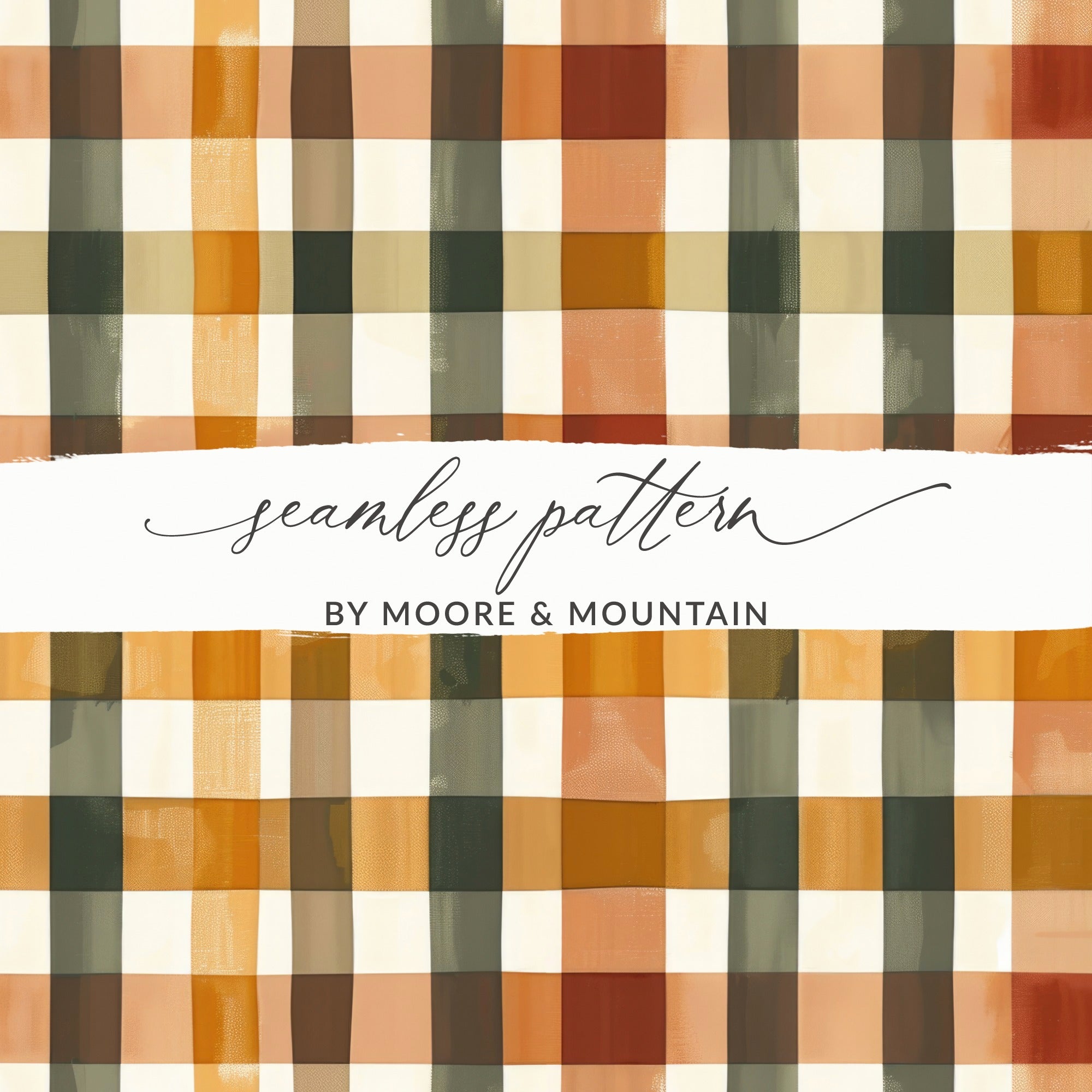Plaid Seamless Pattern by Moore & Mountain Design Print