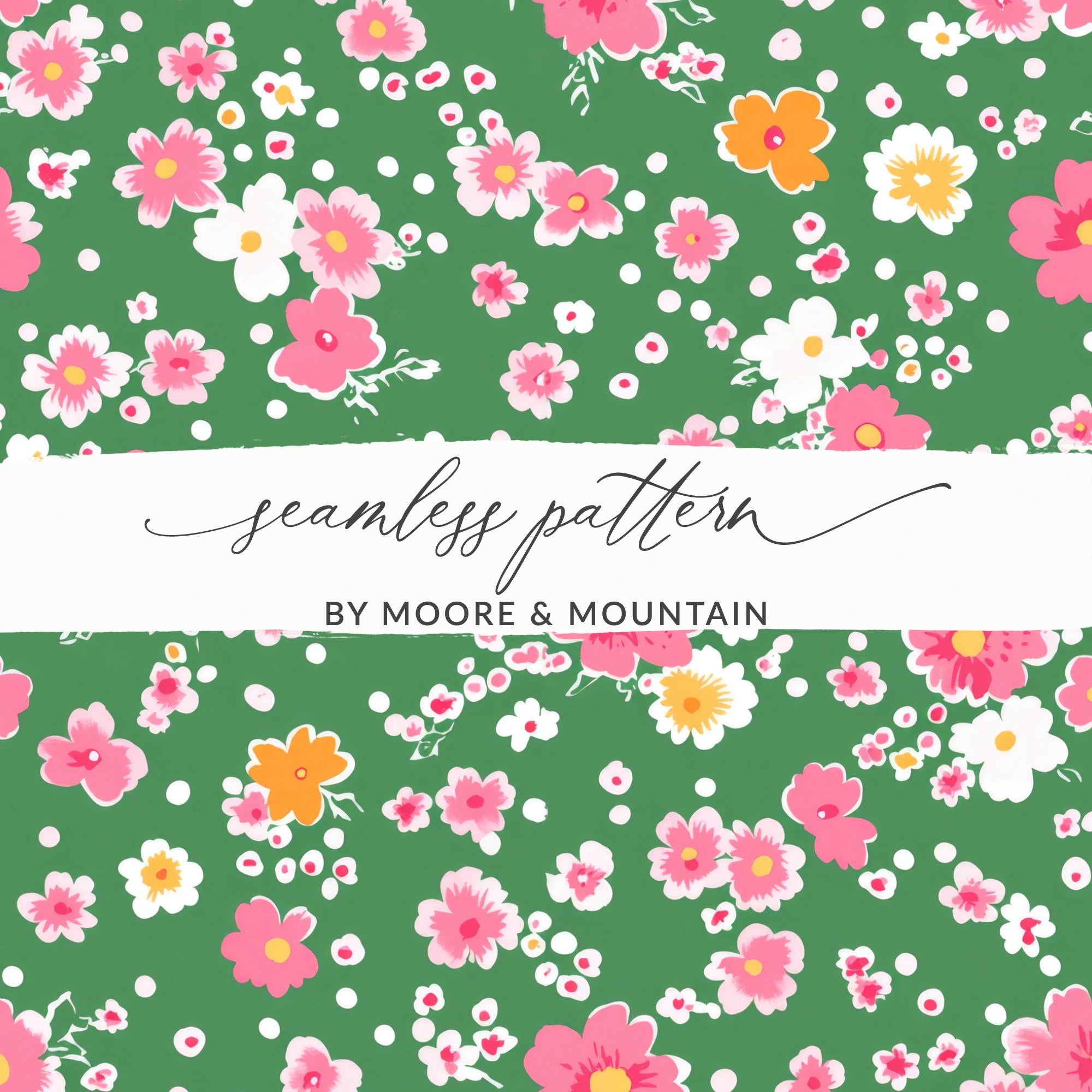 Seamless Pattern by Moore & Mountain floral design
