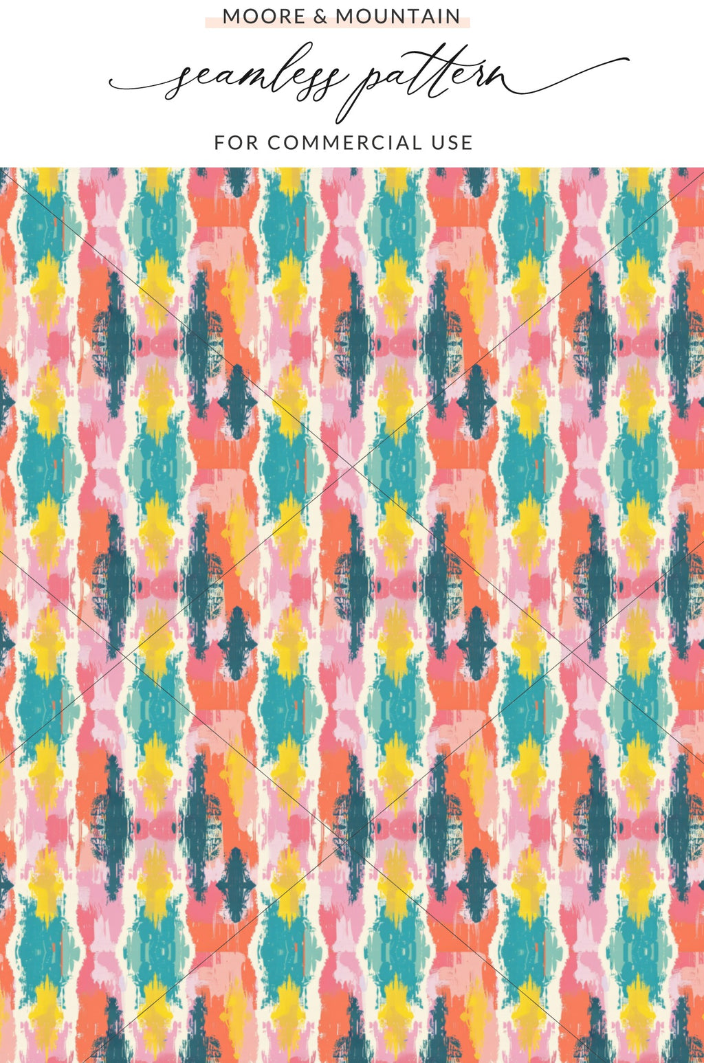 Colorful Abstract Seamless Pattern for Commercial Use