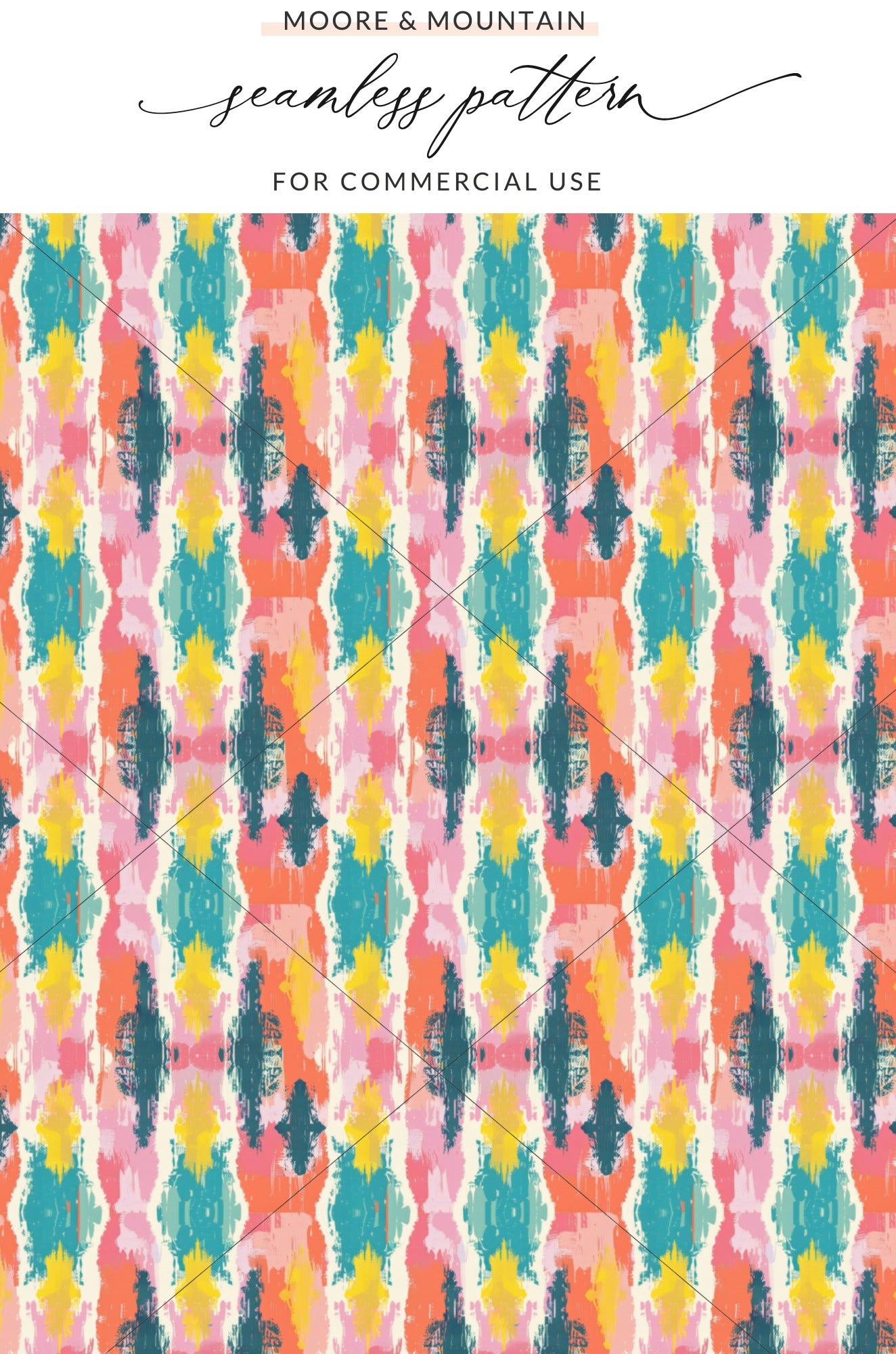 Colorful Abstract Seamless Pattern for Commercial Use