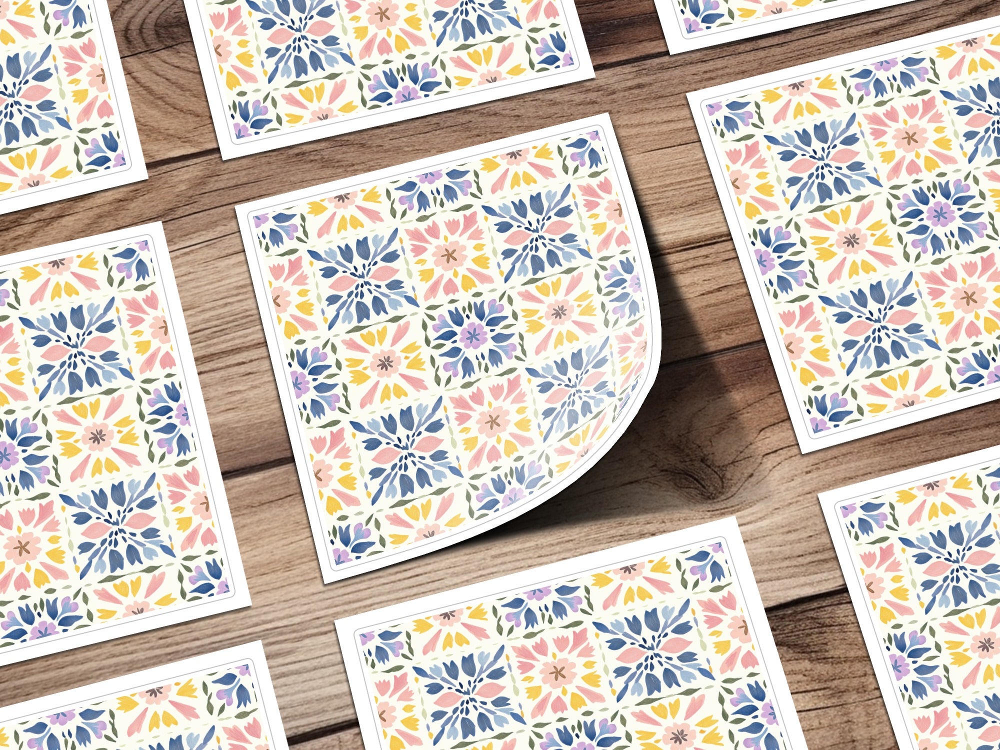 Colorful Floral Patterned Decorative Tile product
