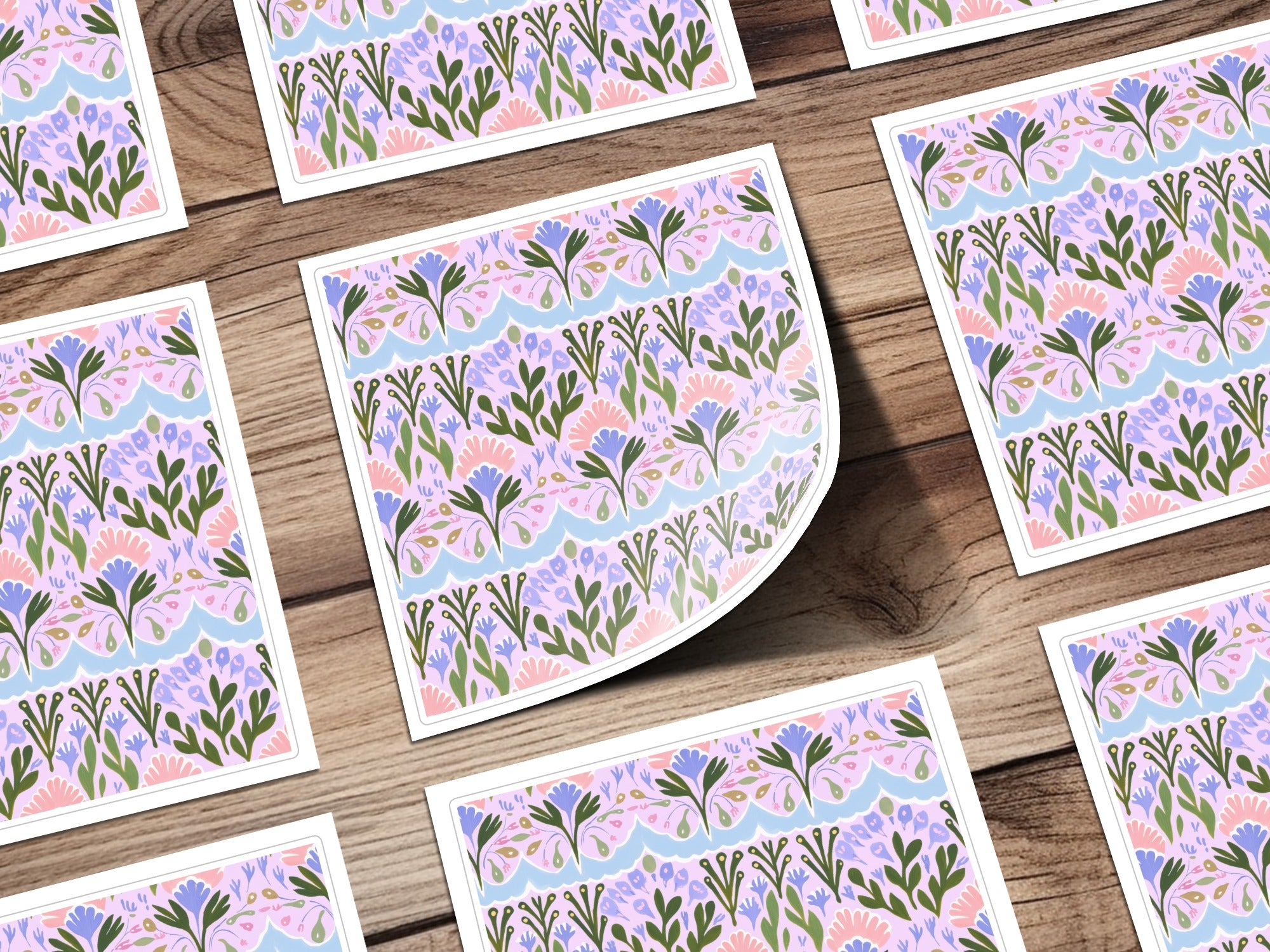 Pastel Floral Pattern Design Decorative Product