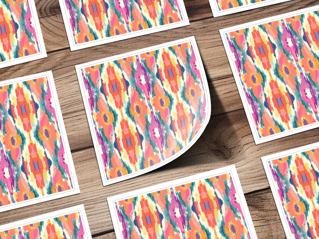 Colorful Abstract Pattern Stickers for Fun and Creative Use