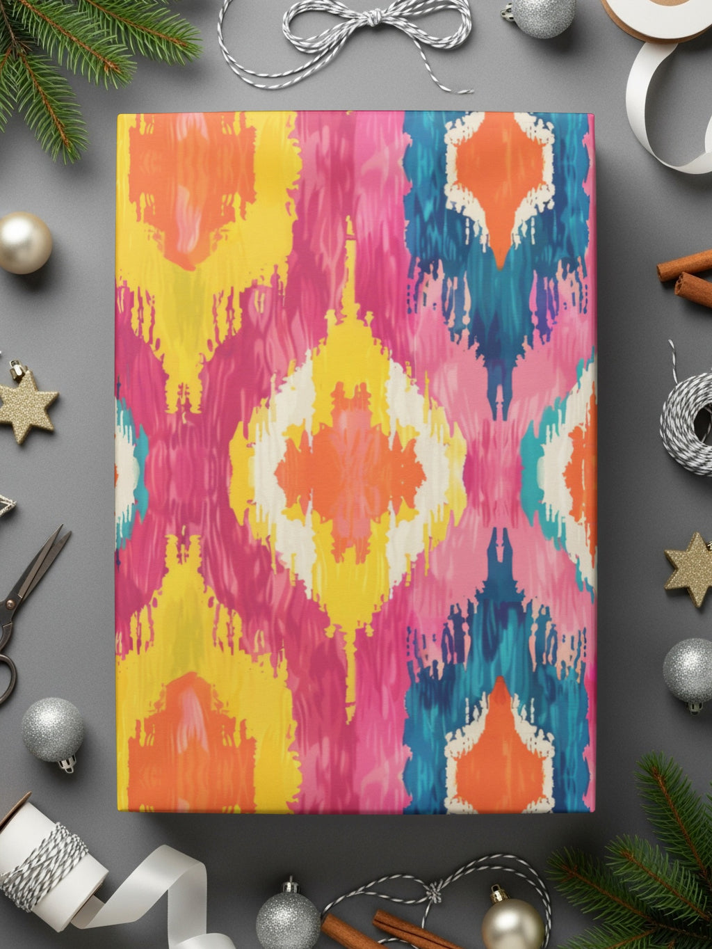 Colorful Abstract Pattern Wrapping Paper for Festive Gifts