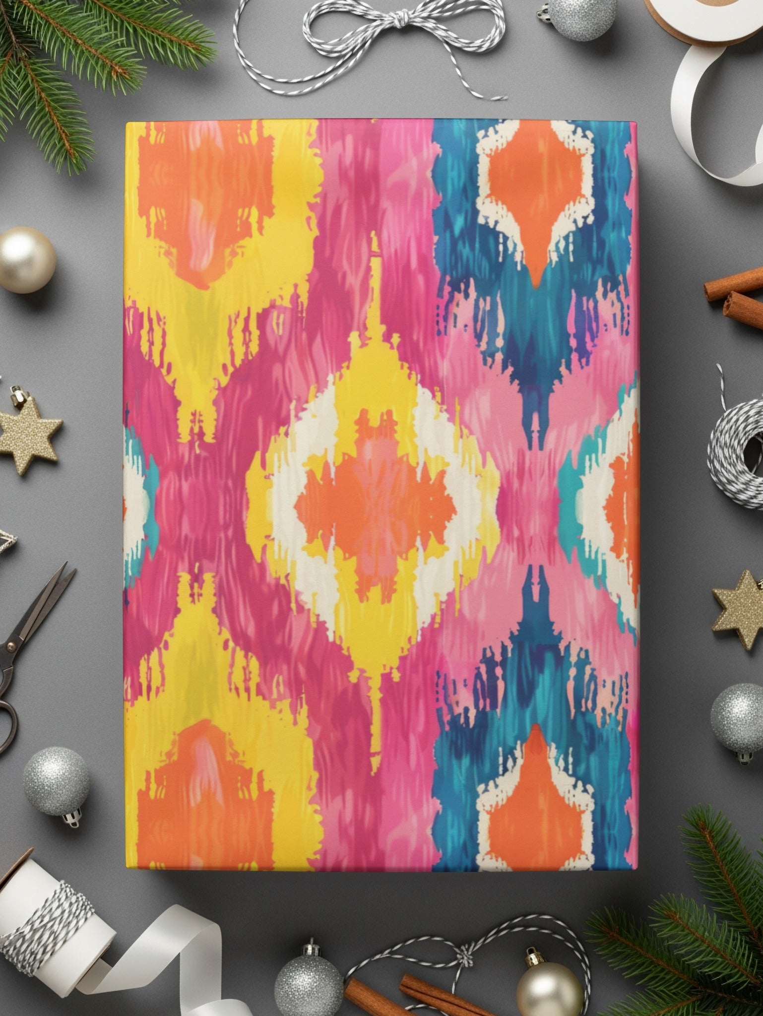 Colorful Abstract Pattern Wrapping Paper for Festive Gifts
