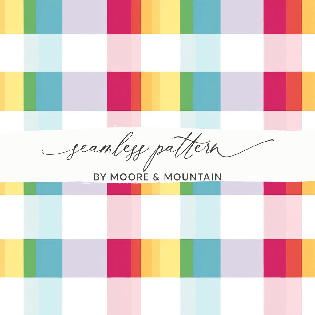 Colorful Checkered Seamless Pattern by Moore and Mountain