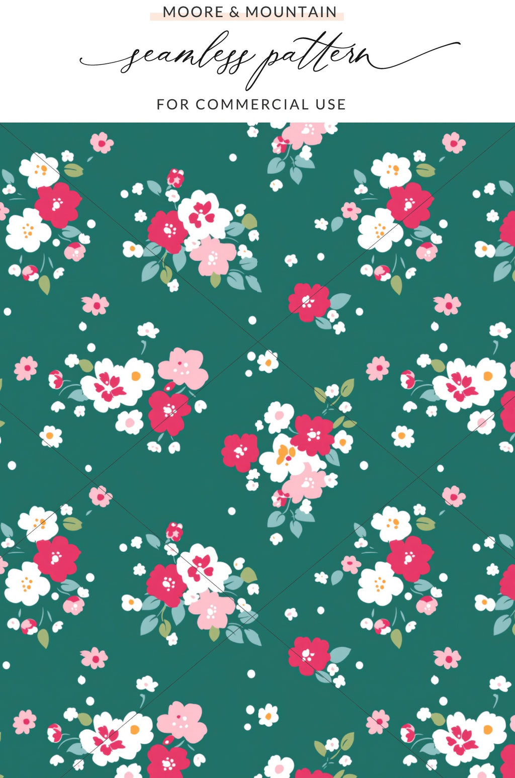 Floral Seamless Pattern for Commercial Use Design