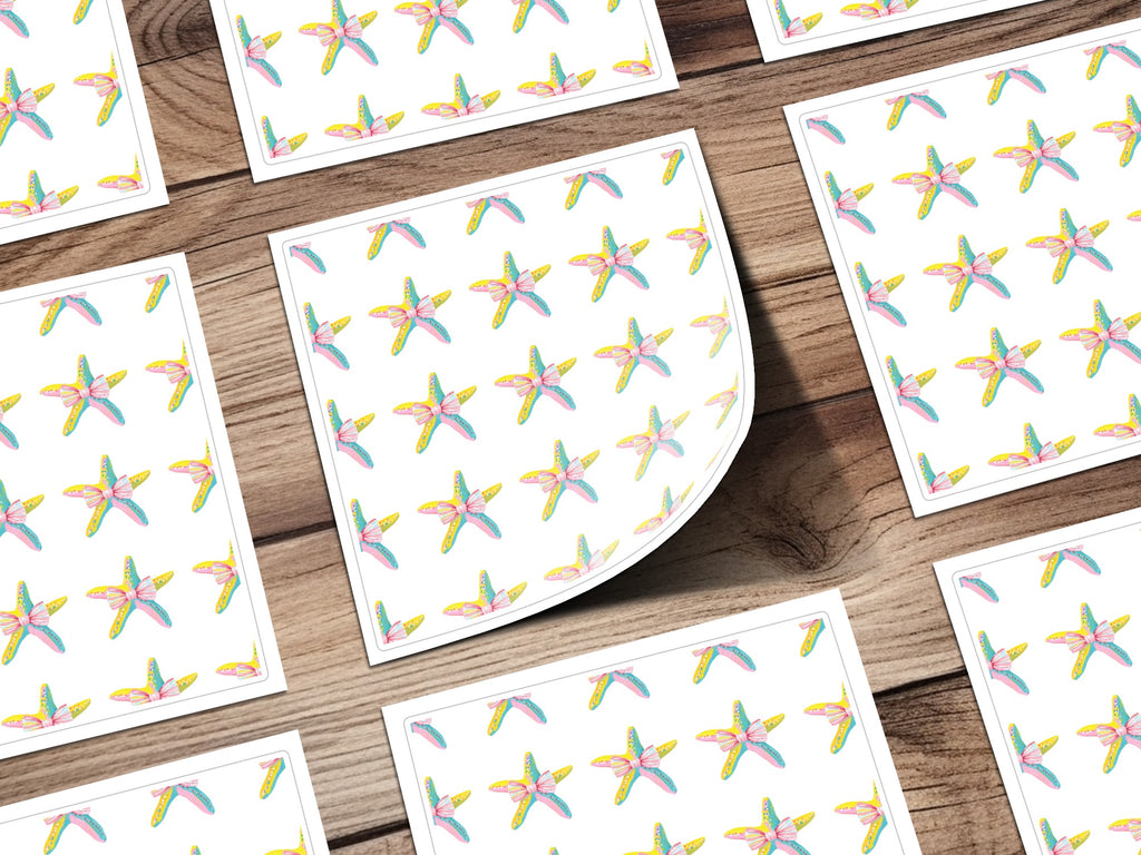 Colorful Starfish Bow Pattern Ocean Theme product type