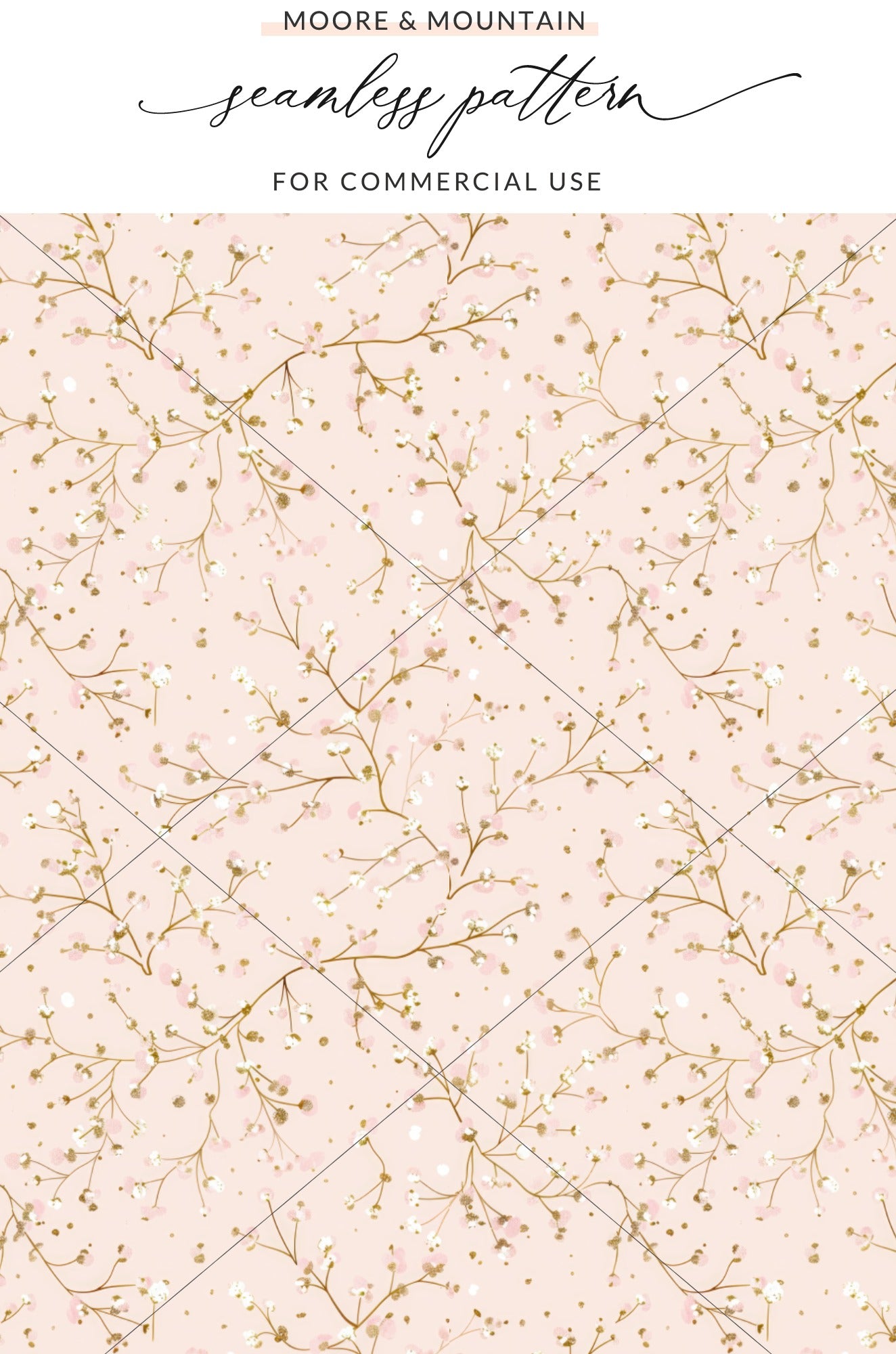 Elegant Floral Seamless Pattern for Commercial Use