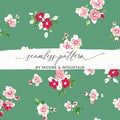 Floral Green Seamless Pattern by Moore & Mountain