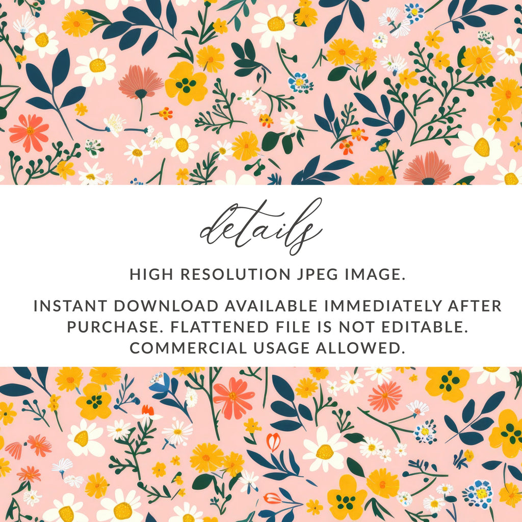 High Resolution Floral JPEG Image Instant Download