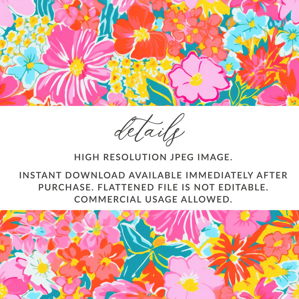 Bright Floral High Resolution JPEG Download Image