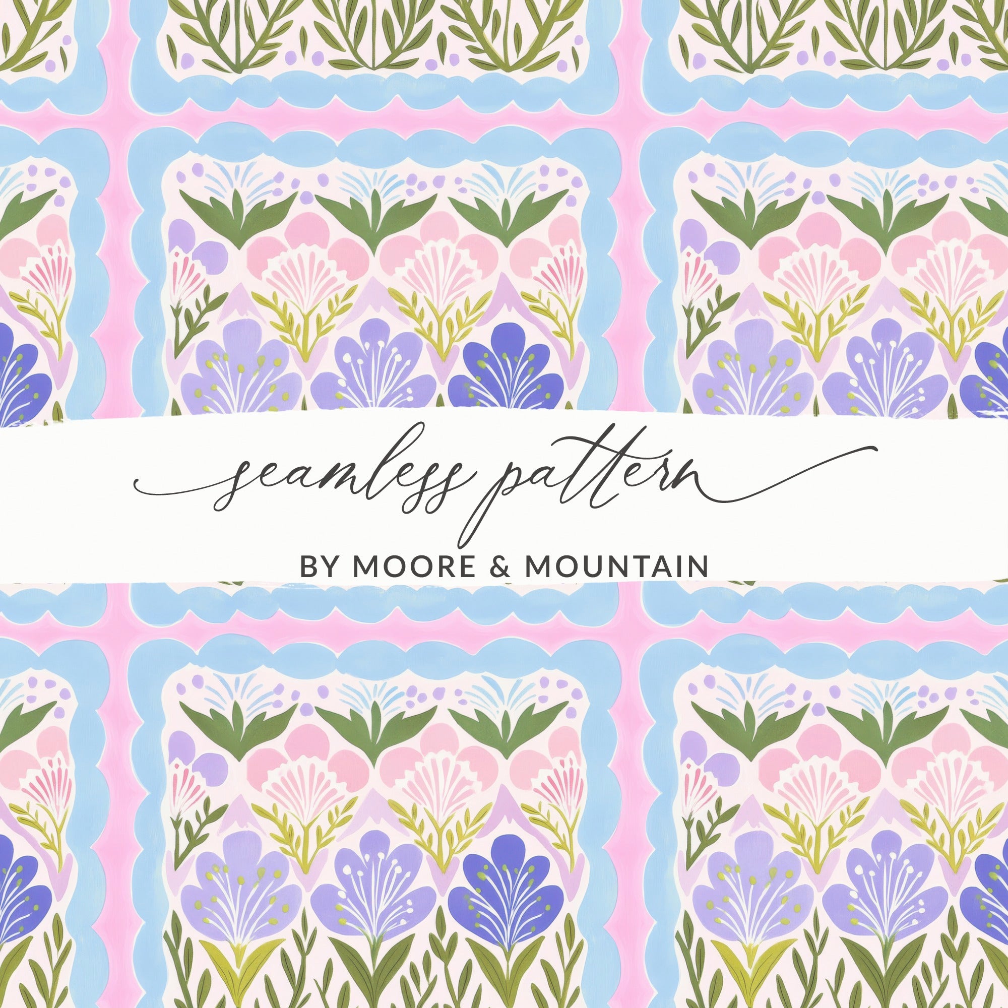 Floral Seamless Pattern by Moore & Mountain Product