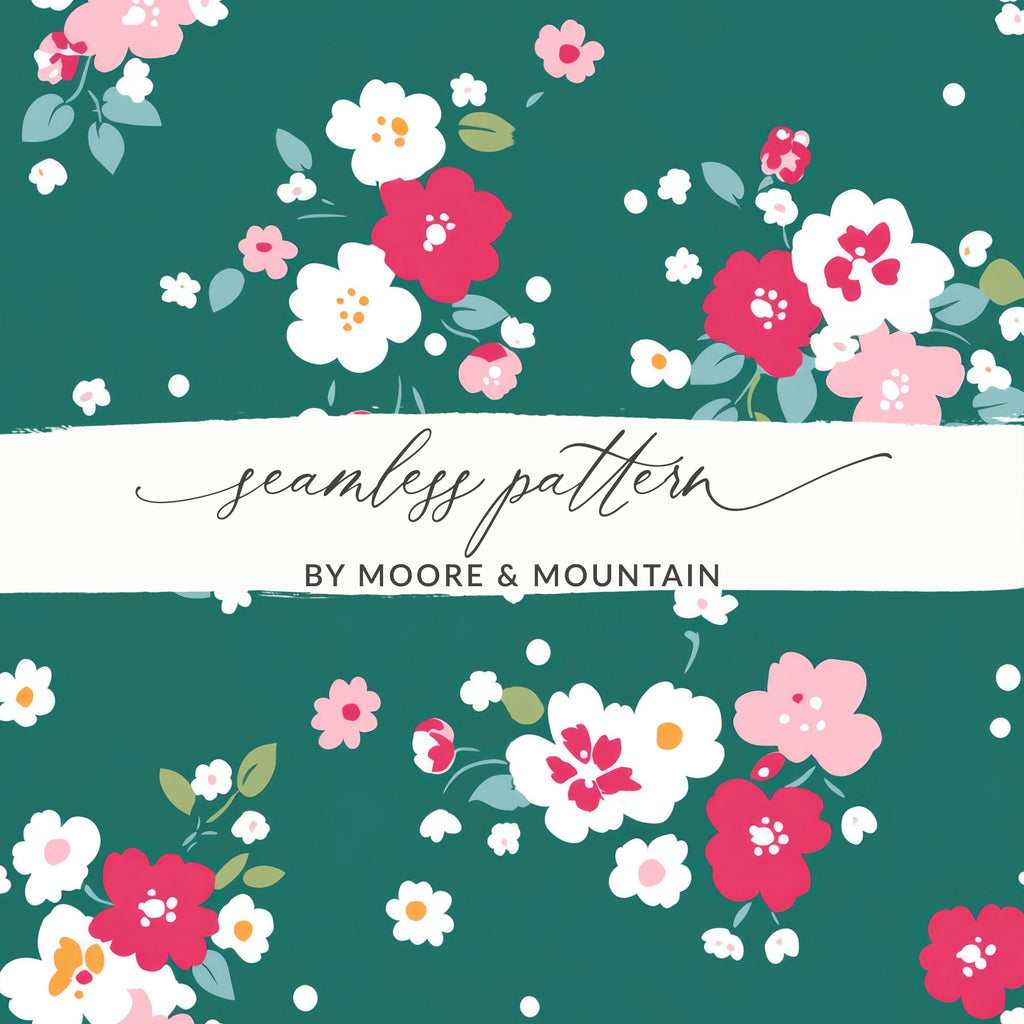 Floral Seamless Pattern by Moore and Mountain Design