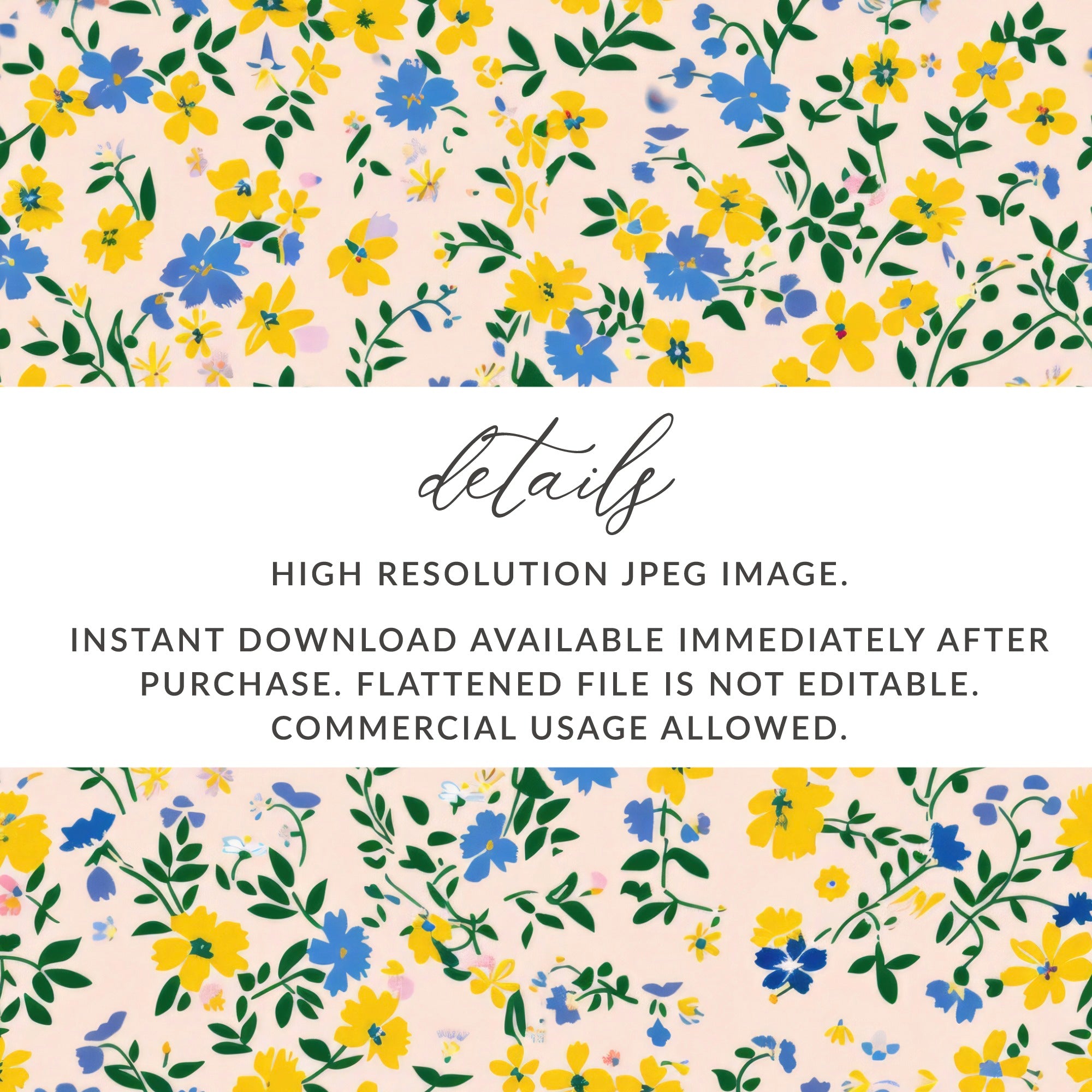 Colorful Floral Pattern High Resolution JPEG Image