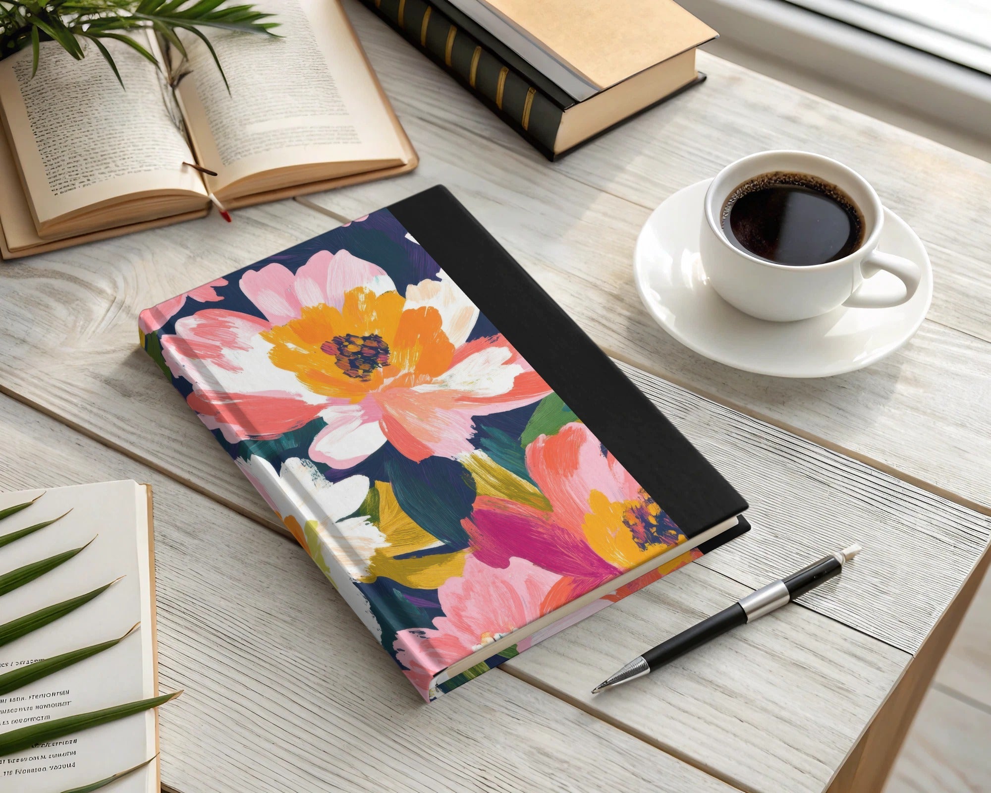 Dark Floral Peony Seamless Pattern Bold Brushstrokes Acrylic Painted Peony Pattern - Moore and Mountain