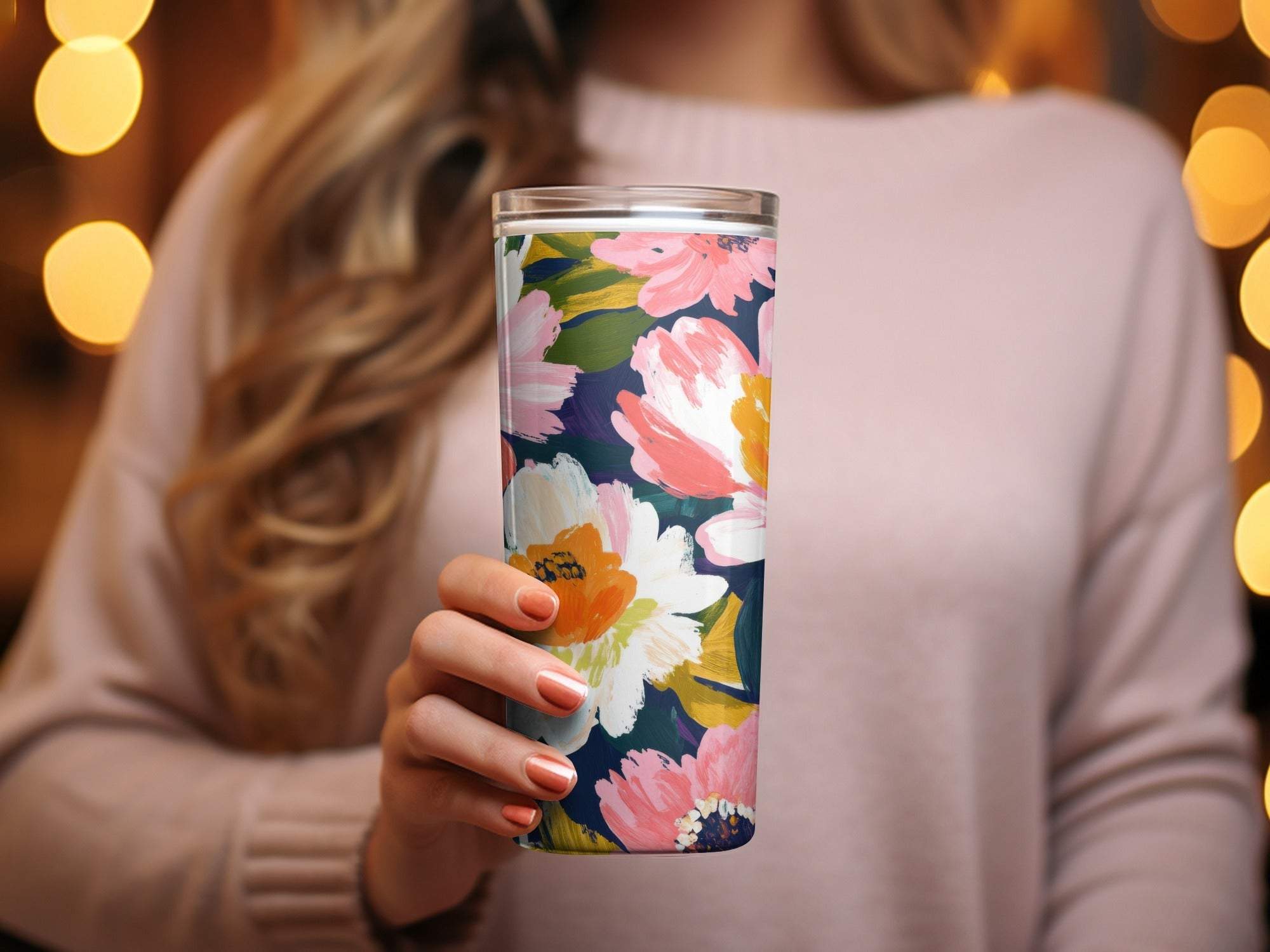 Dark Floral Peony Seamless Pattern Bold Brushstrokes Acrylic Painted Peony Pattern - Moore and Mountain