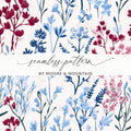 Elegant Floral Seamless Pattern by Moore & Mountain