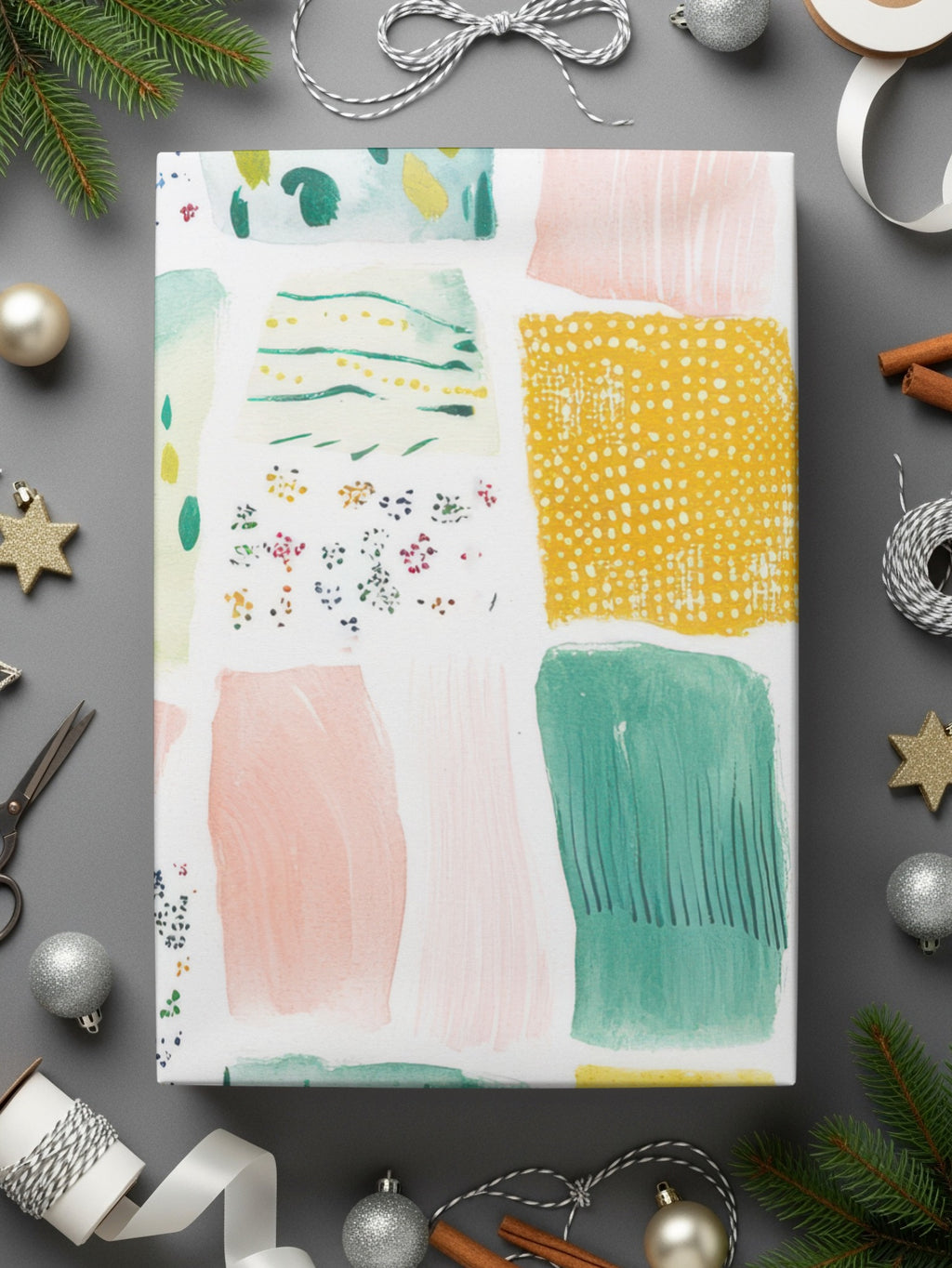 Abstract Geometric Multicolor Art Print Canvas