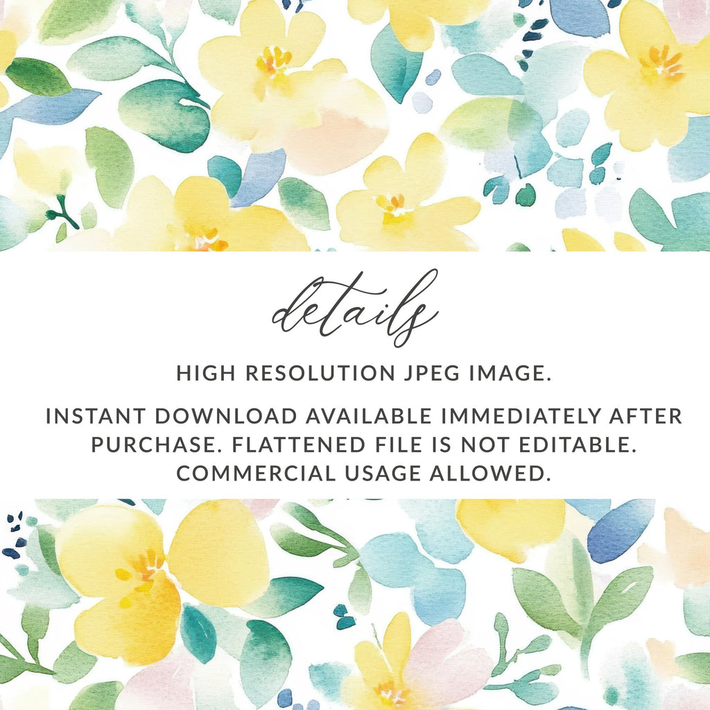 High Resolution Floral Watercolor Printable Art
