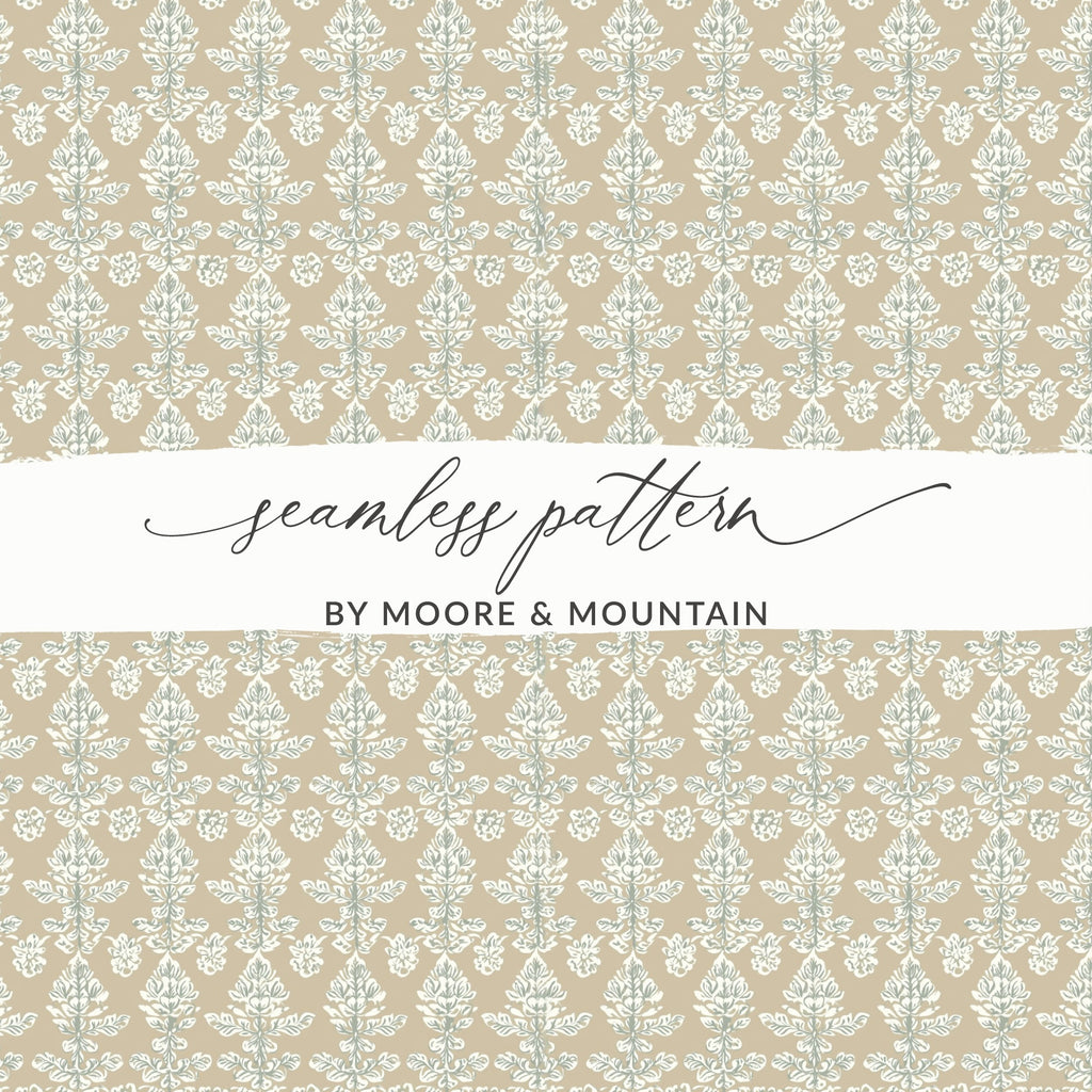 Seamless Pattern by Moore and Mountain decorative print