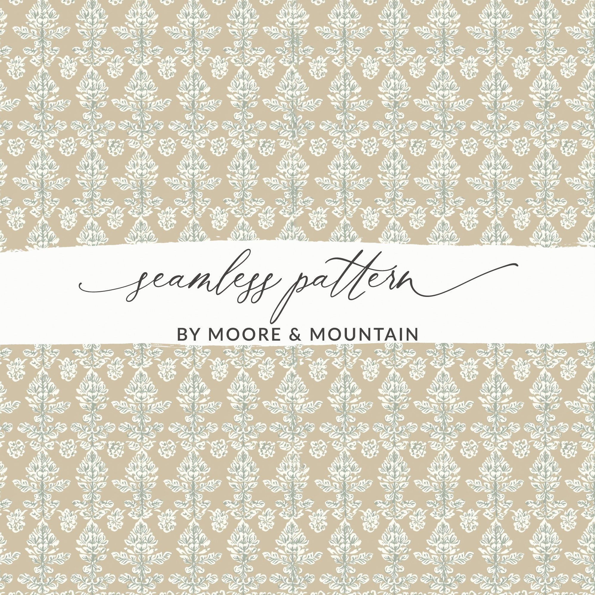 Seamless Pattern by Moore and Mountain decorative print