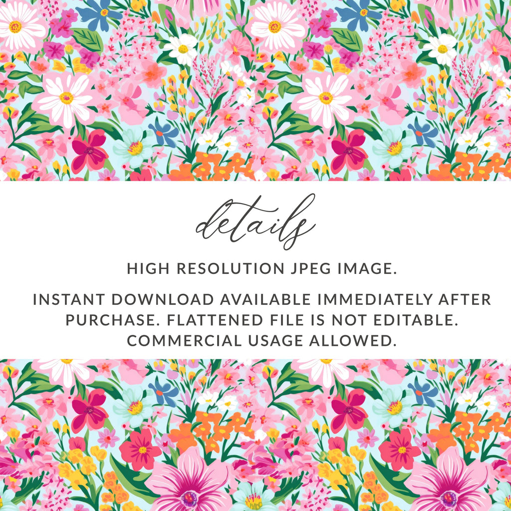 Floral High Resolution JPEG Image Instant Download