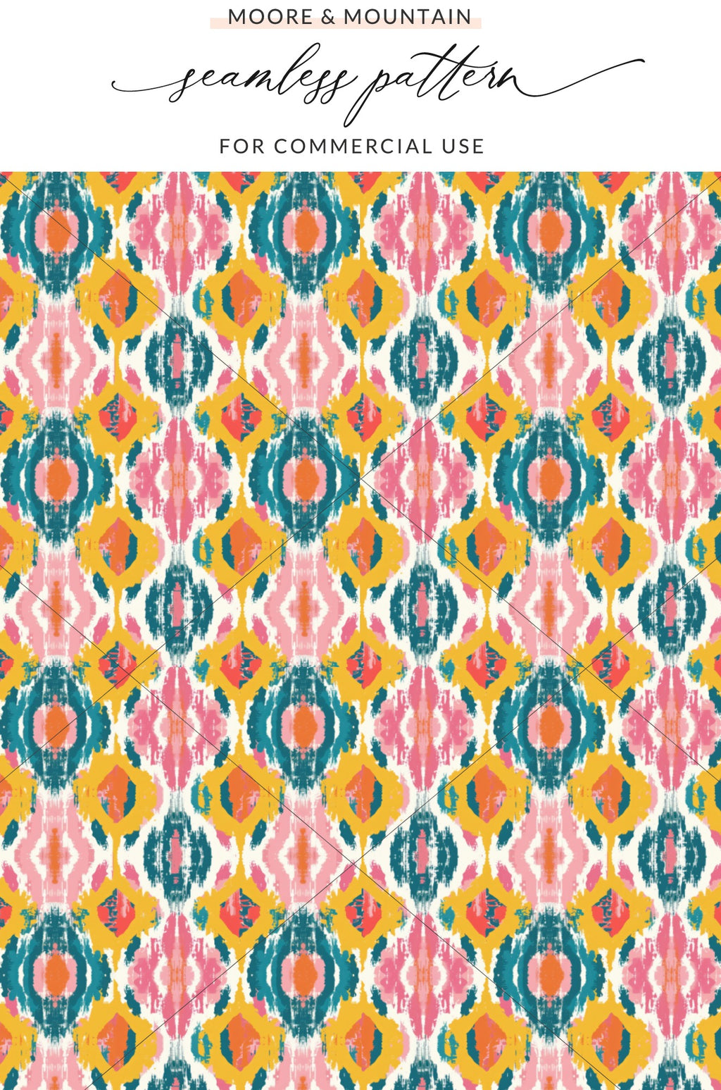 Vibrant Abstract Seamless Pattern for Commercial Use