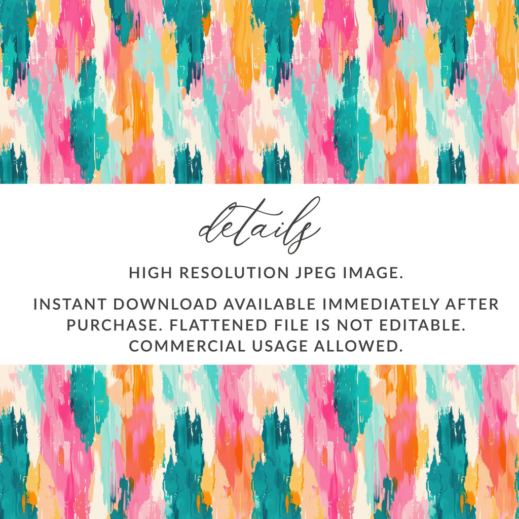 Colorful Abstract Brush Strokes Digital Download