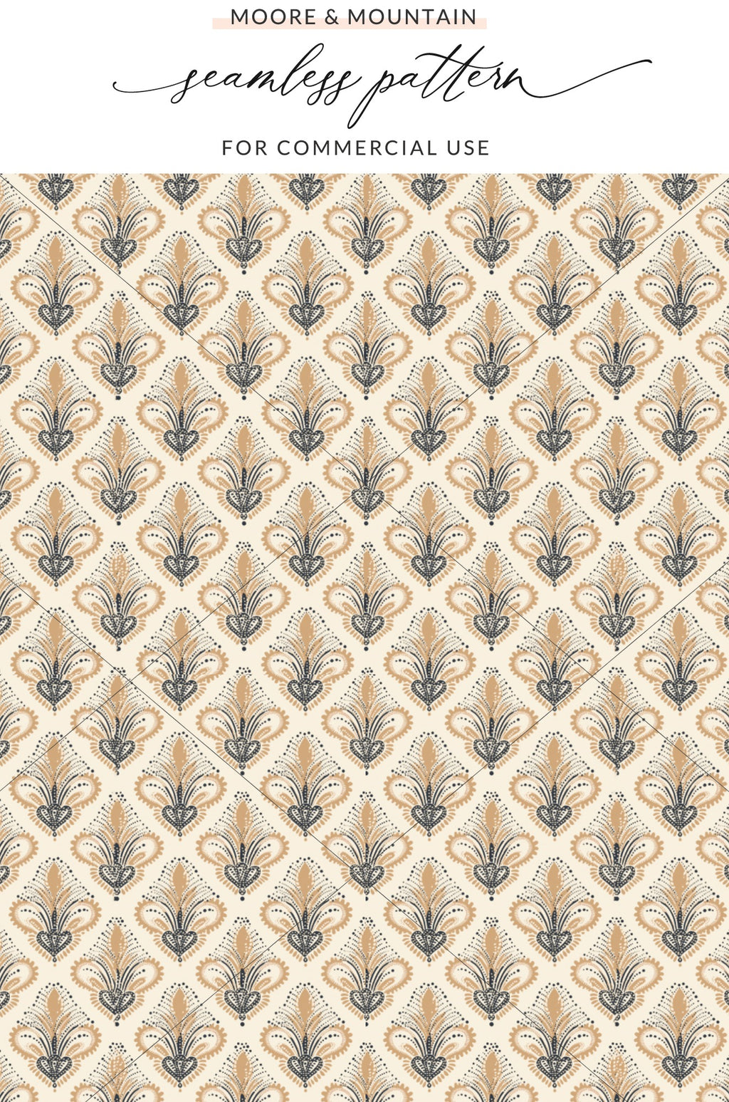 Elegant Floral Seamless Pattern for Commercial Use